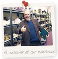 A customer at our warehouse